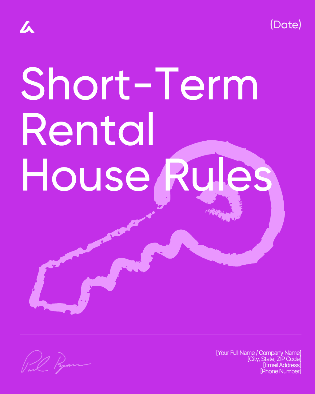 Short-Term Rental House Rules
