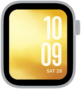 butter glow Apple Watch face preview 4 featuring gradient, summer, and spring.