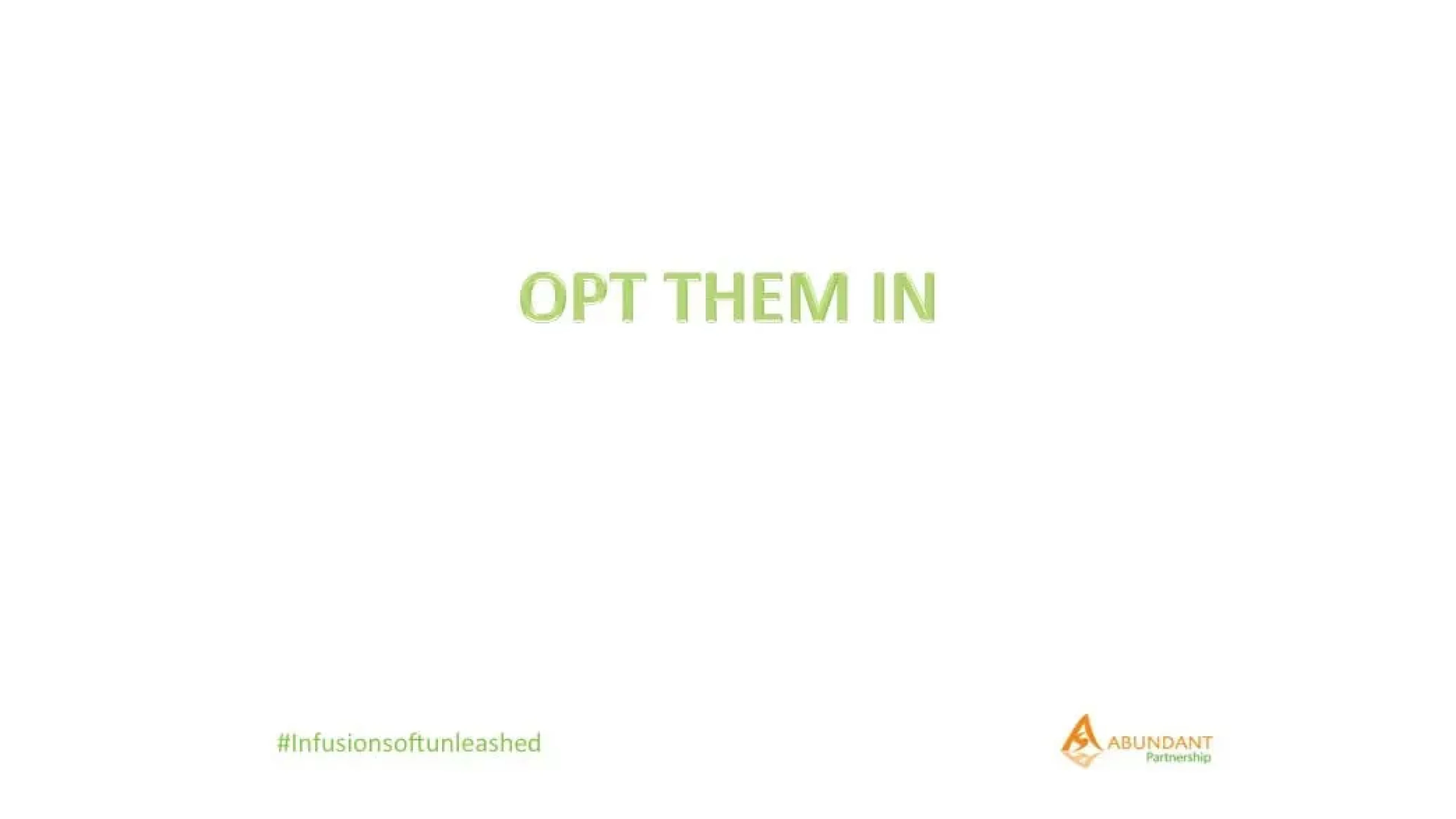 How to setup Infusionsoft Automation Links, Custom OptIn and Custom OptOut Links