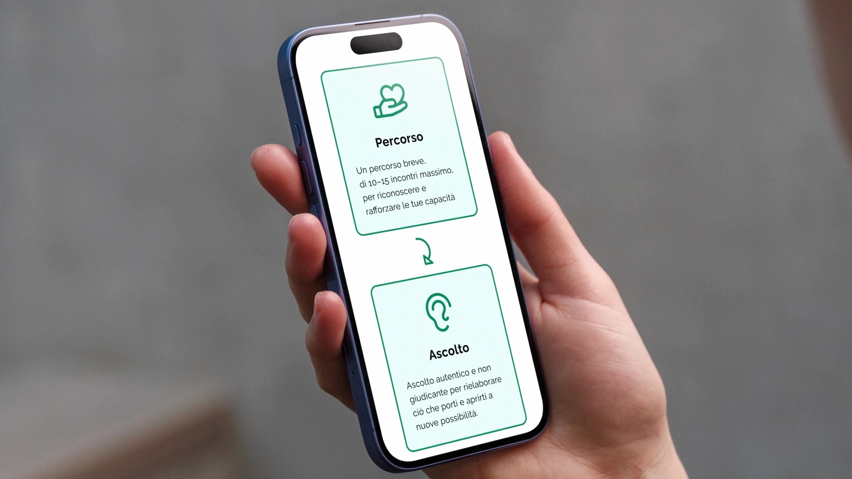 approccio percorso di counseling su mobile