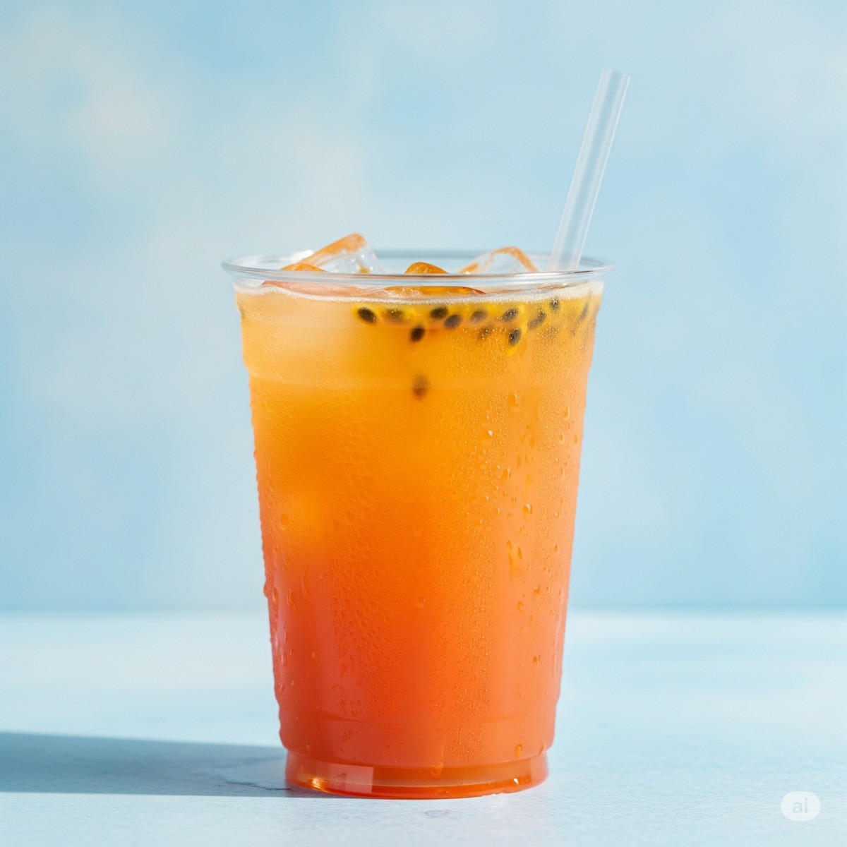 Passion Peach Lemonade at Bun ’N’ Done, Edgewater NJ