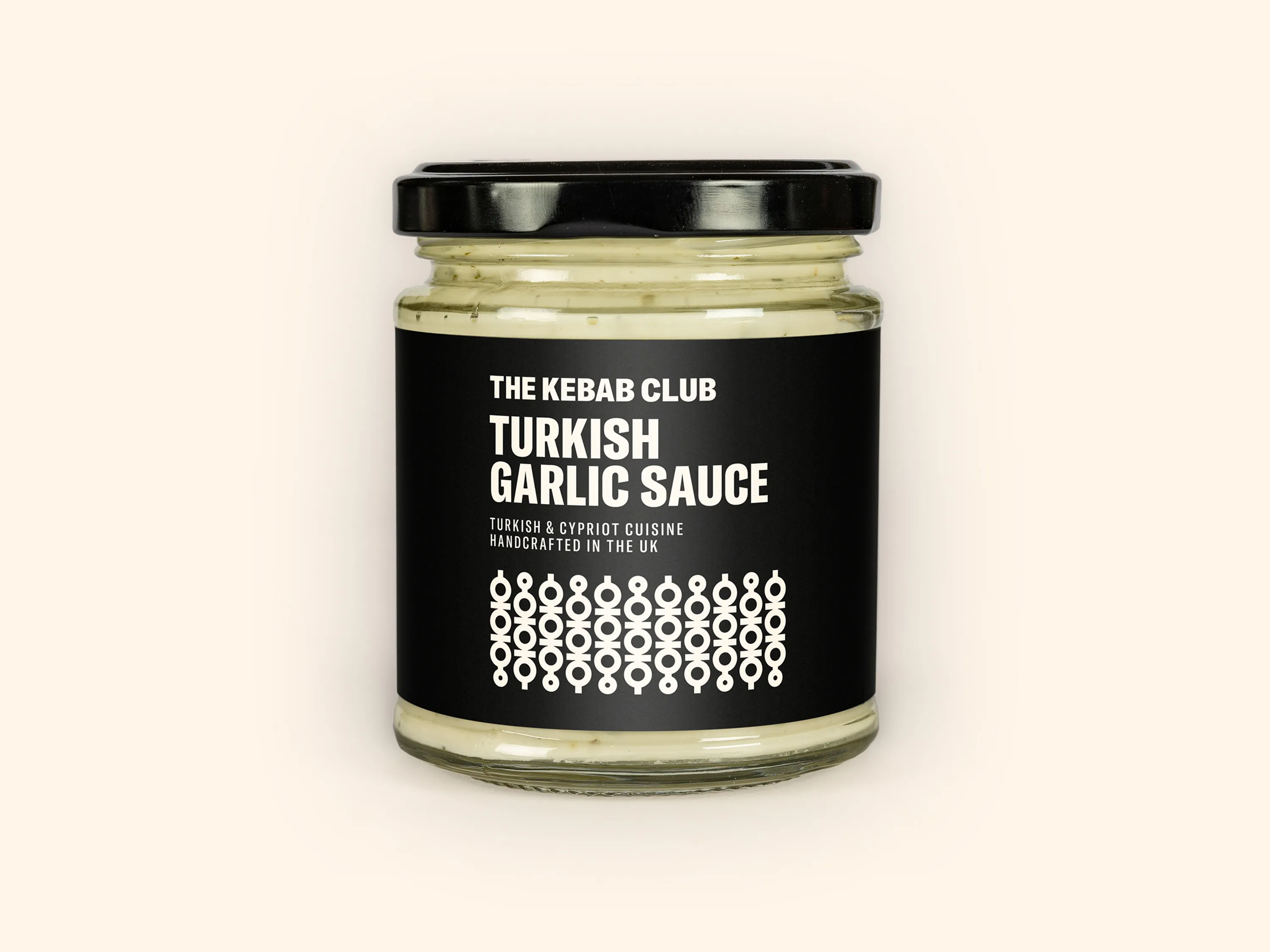 A jar of The Kebab Club Turkish Garlic Sauce