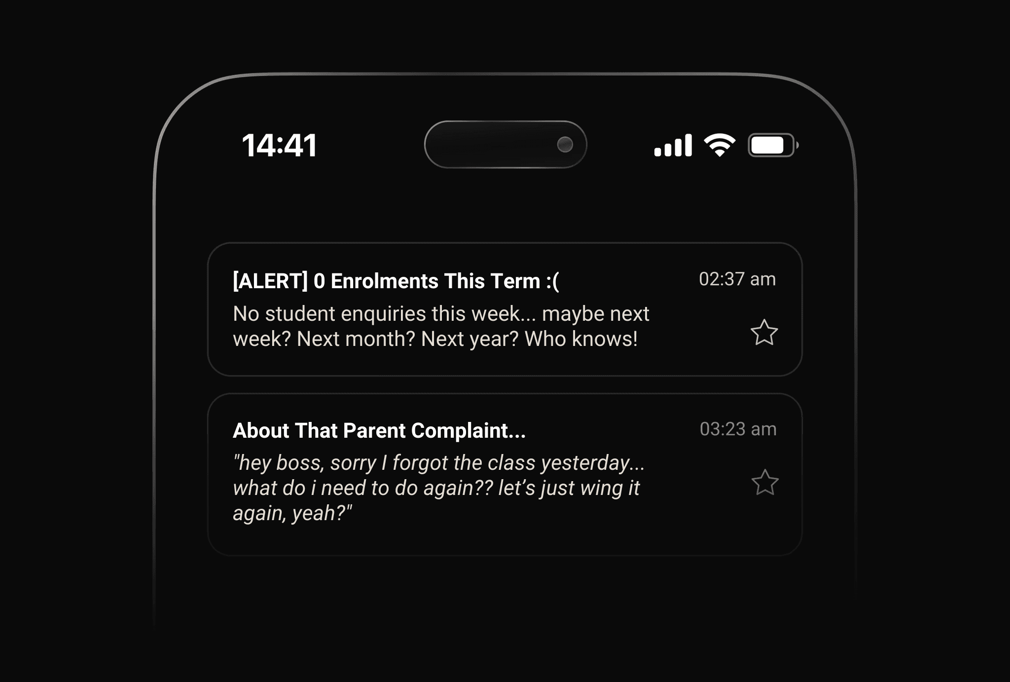 notifications on phone