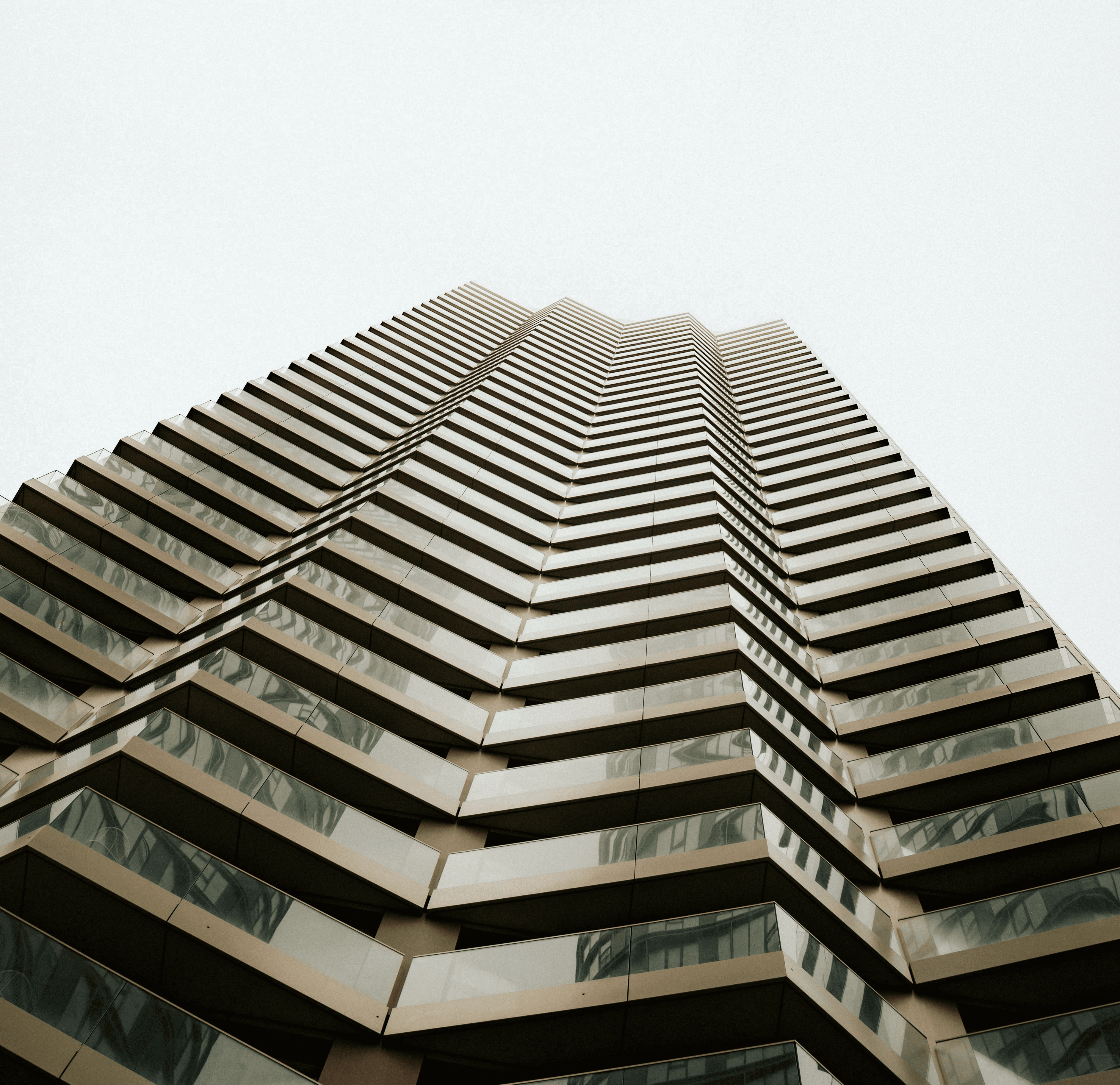 Two modern skyscrapers reaching towards the sky