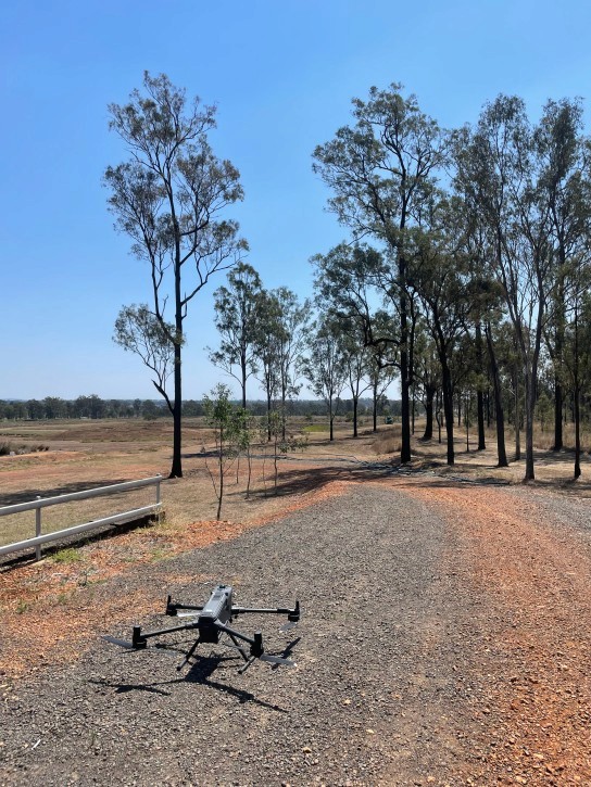 Drone ready for drone and hydrographic survey operations in regional Queensland