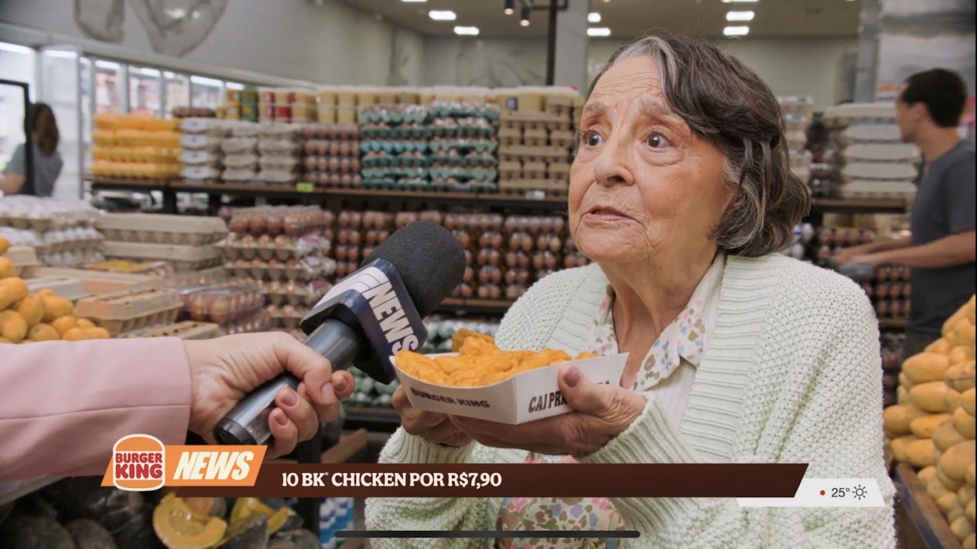 BK brinca com preços e diz que a galinha está mais barata que o ovo