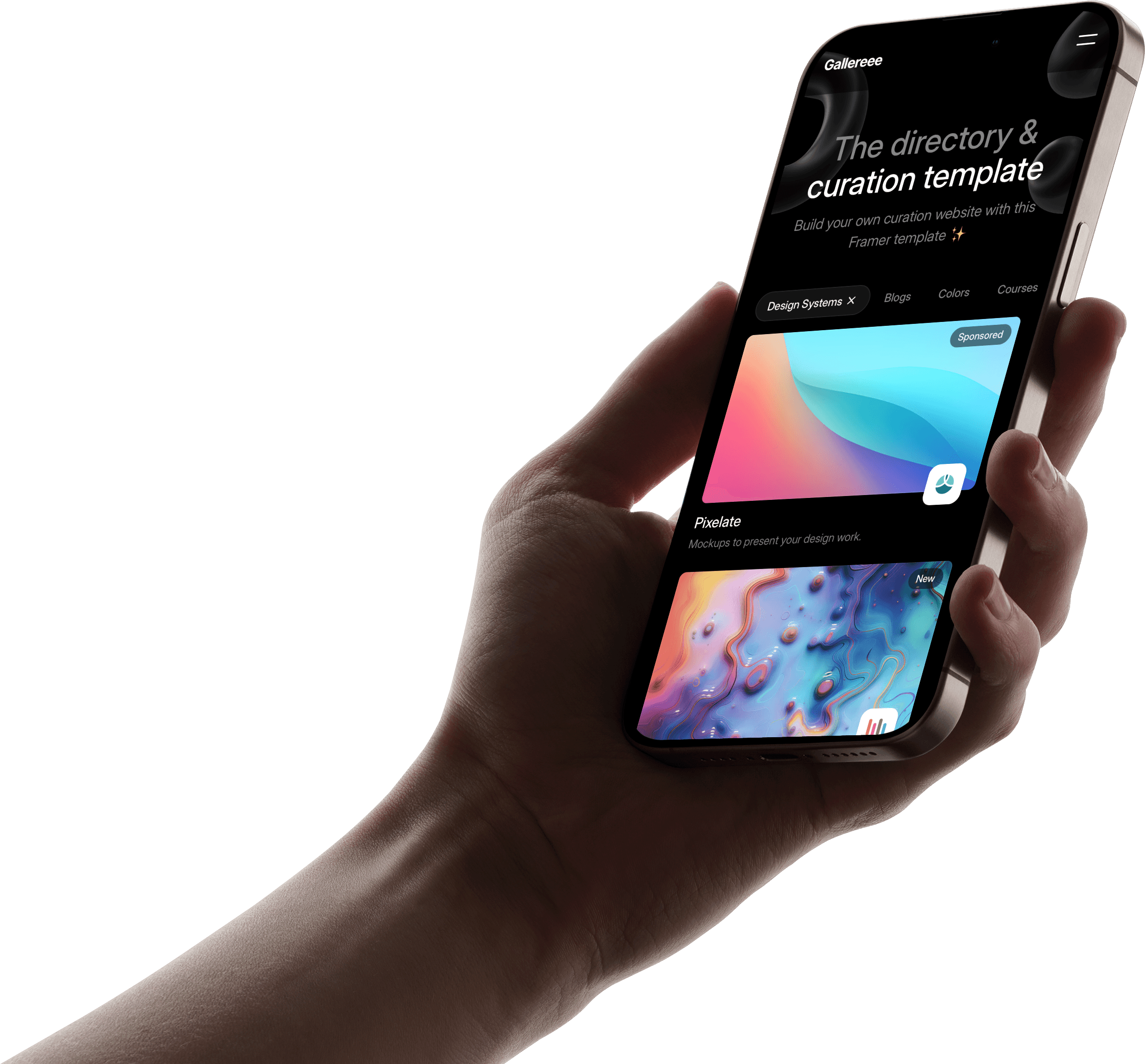 iPhone mockup directory template