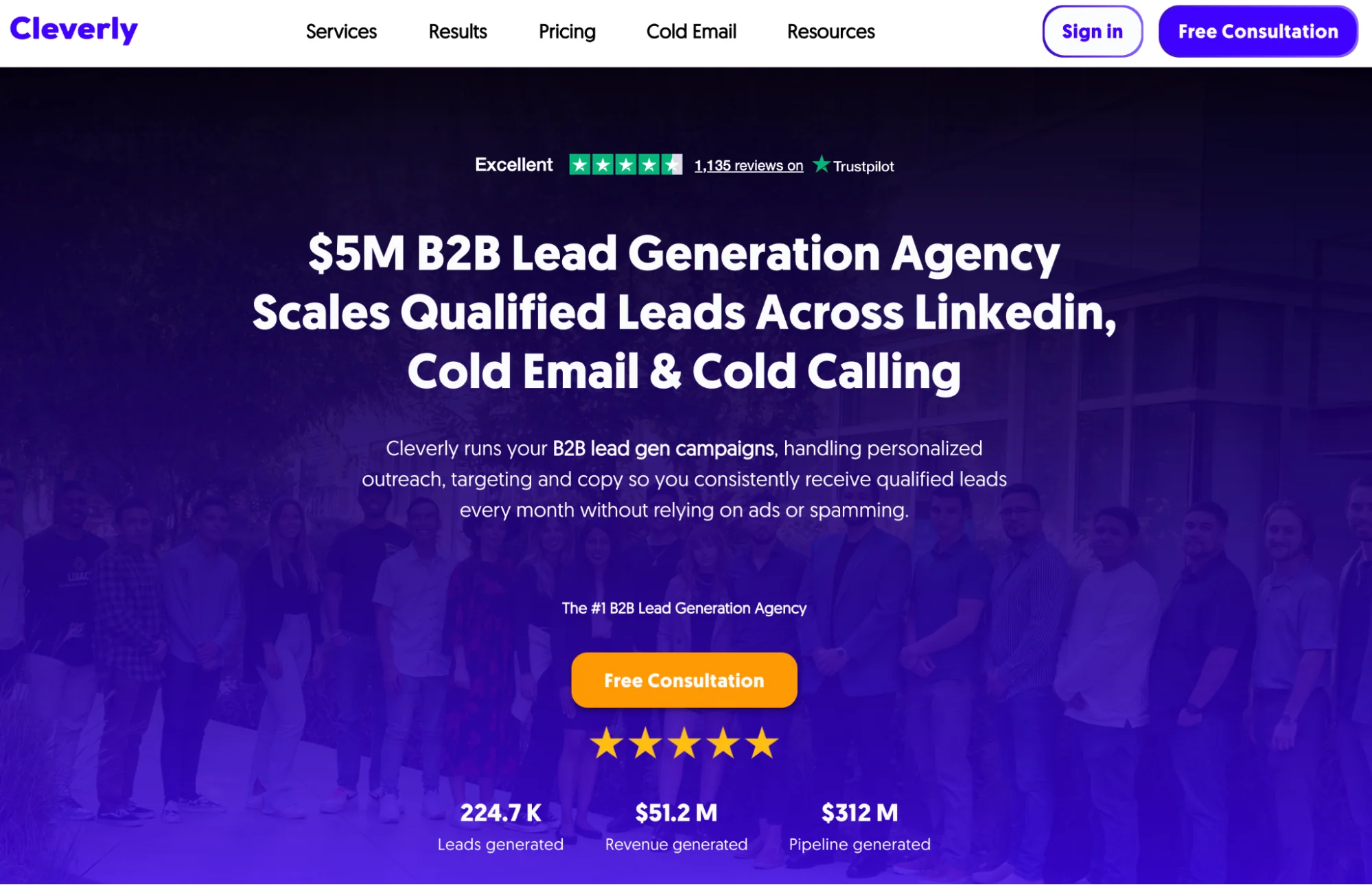 Cleverly homepage: Grow Surely alternative for LinkedIn marketing automation