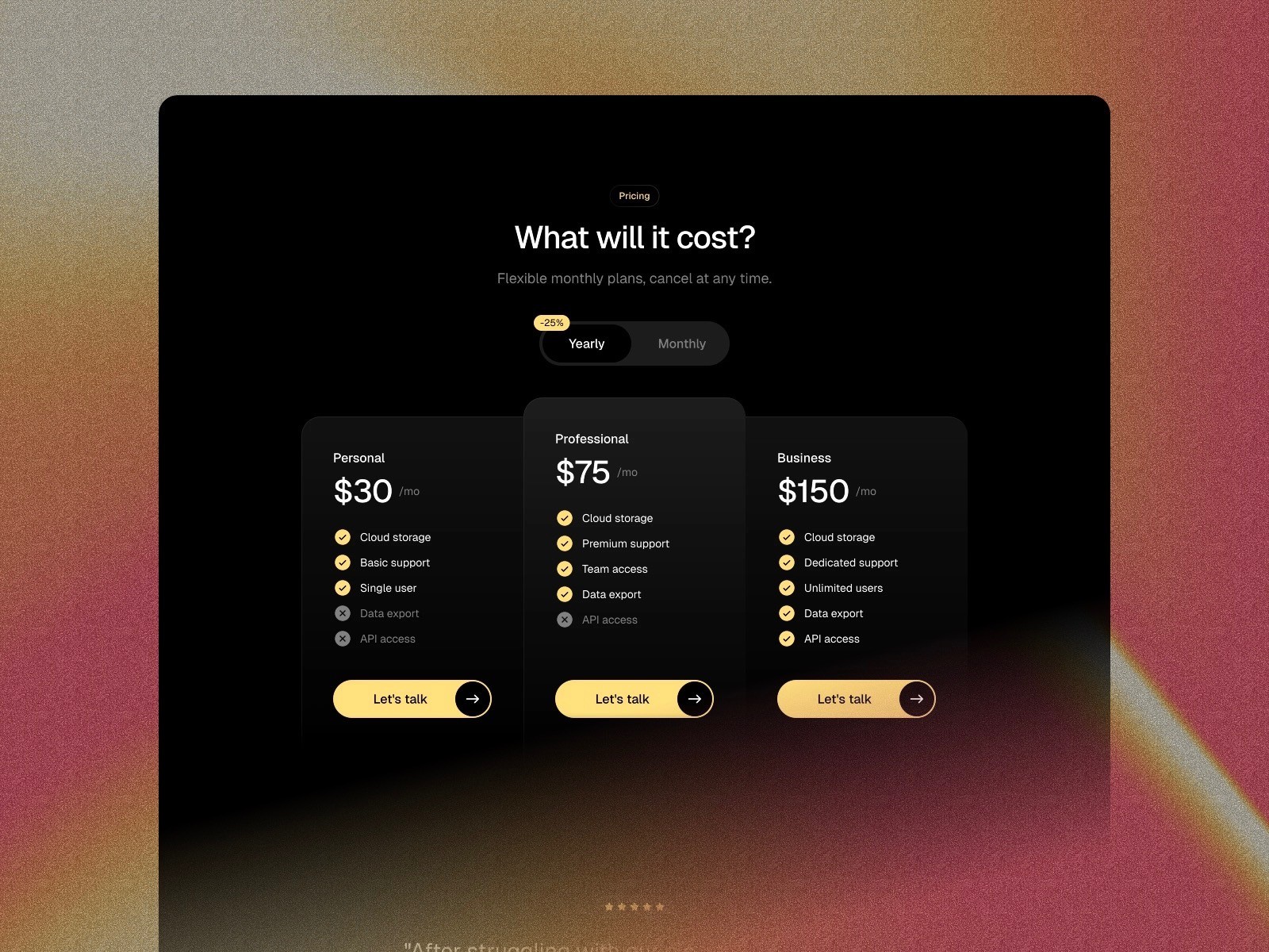 Feature — 现代专业 SaaS 产品官网设计灵感