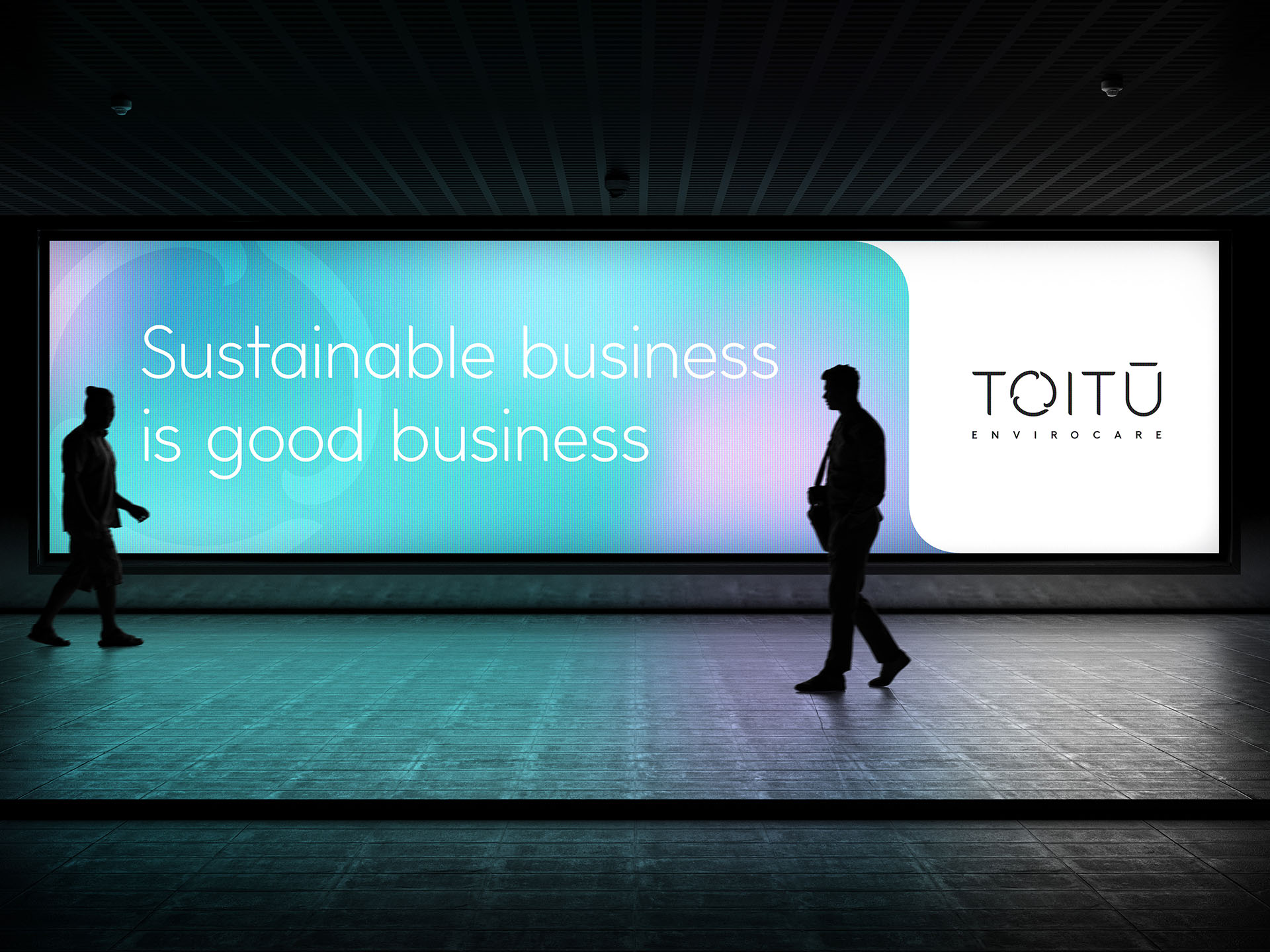 Toitū OOH long billboard creative visual