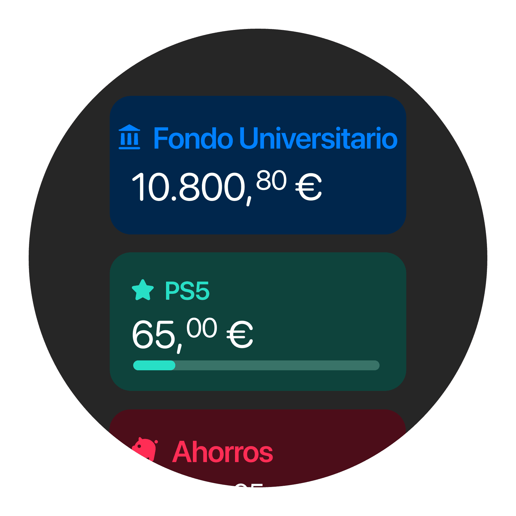 Agrupa las cuentas de tus hijos con etiquetas para diferentes metas de ahorro.
