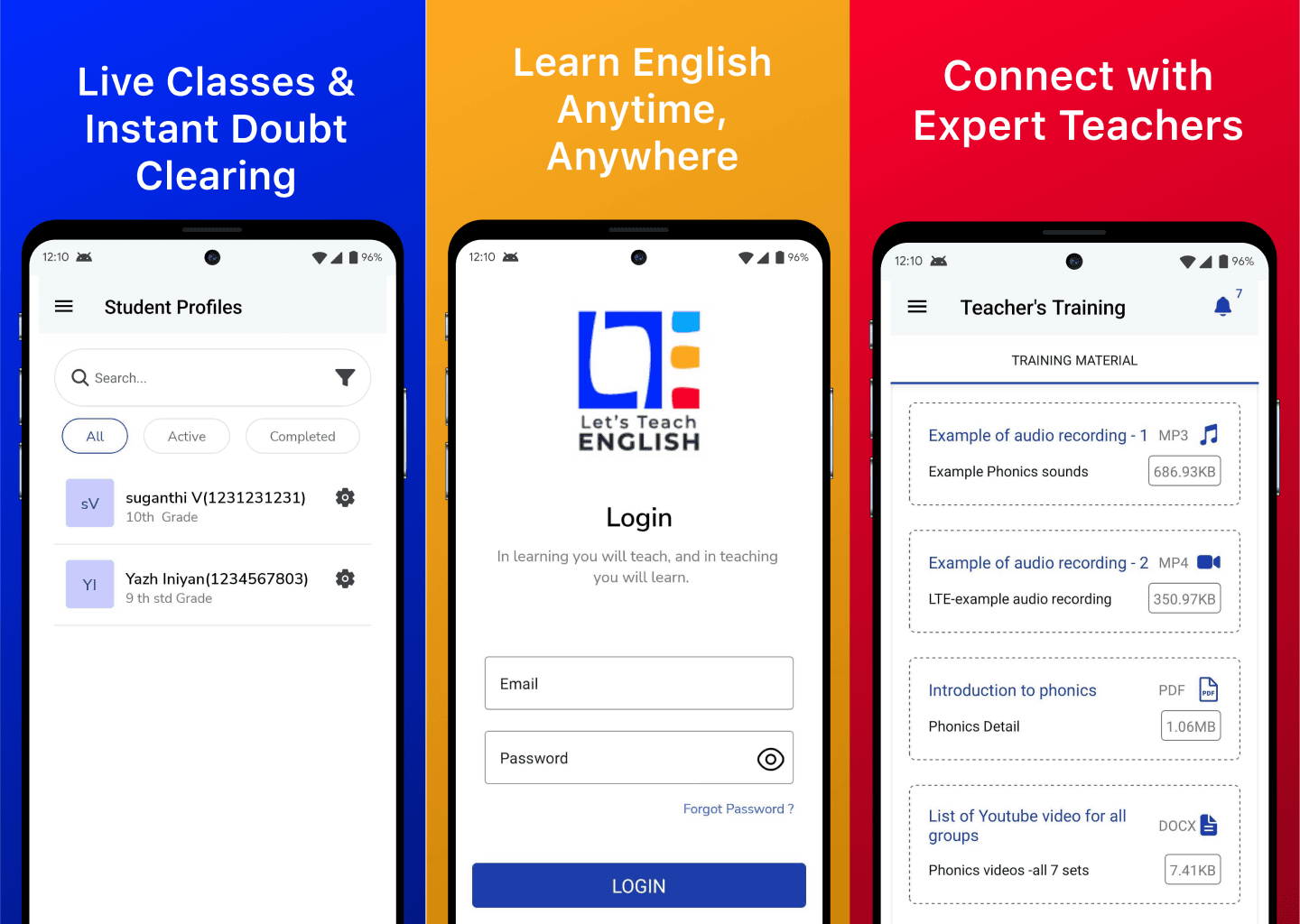 Payble - Tablet Screens