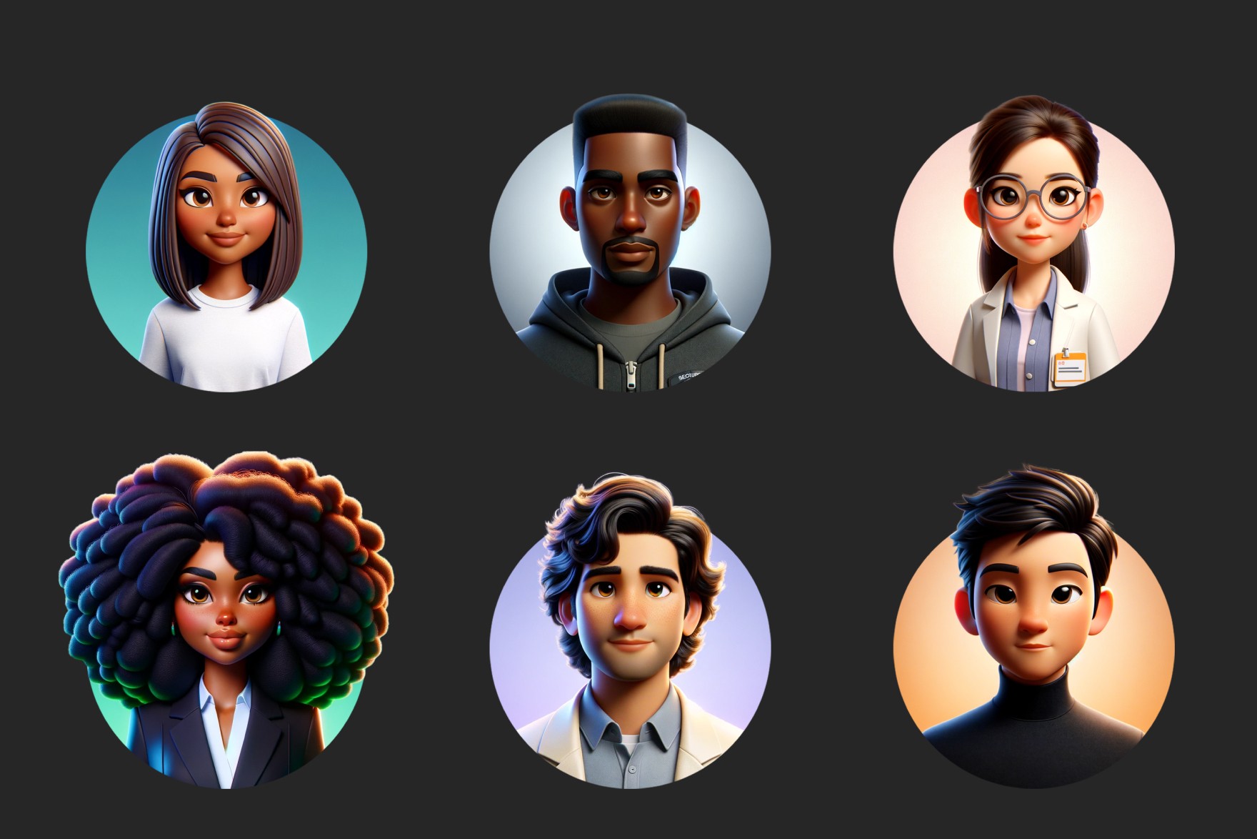 Single 3D Avatar from the pack, featuring a male character with expressive and customizable design, suitable for graphic designers, storytellers, and projects promoting inclusivity.