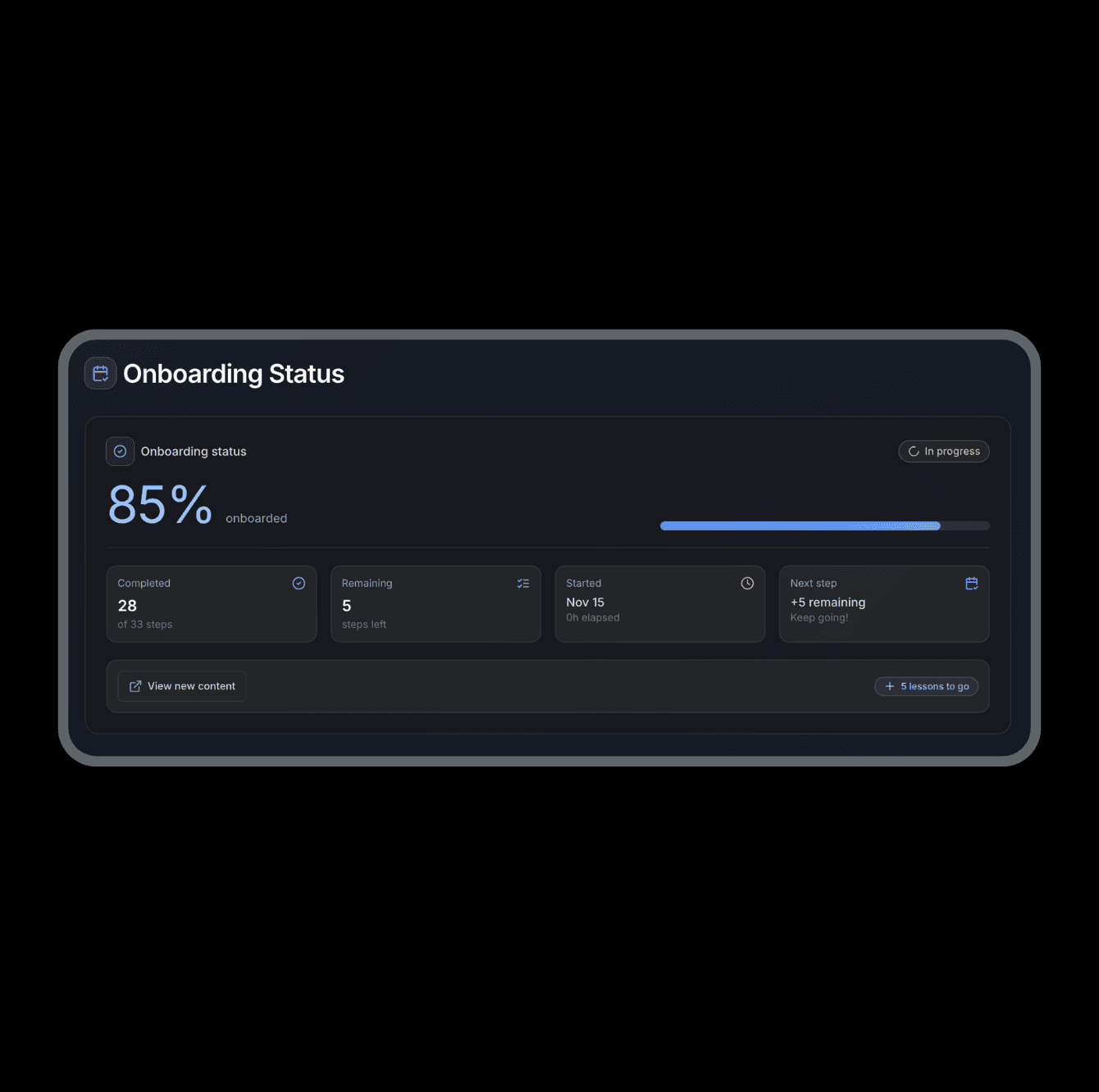 Image of recent transaction card