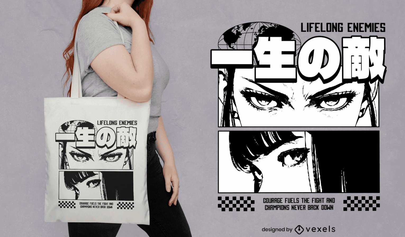 anime tote bag