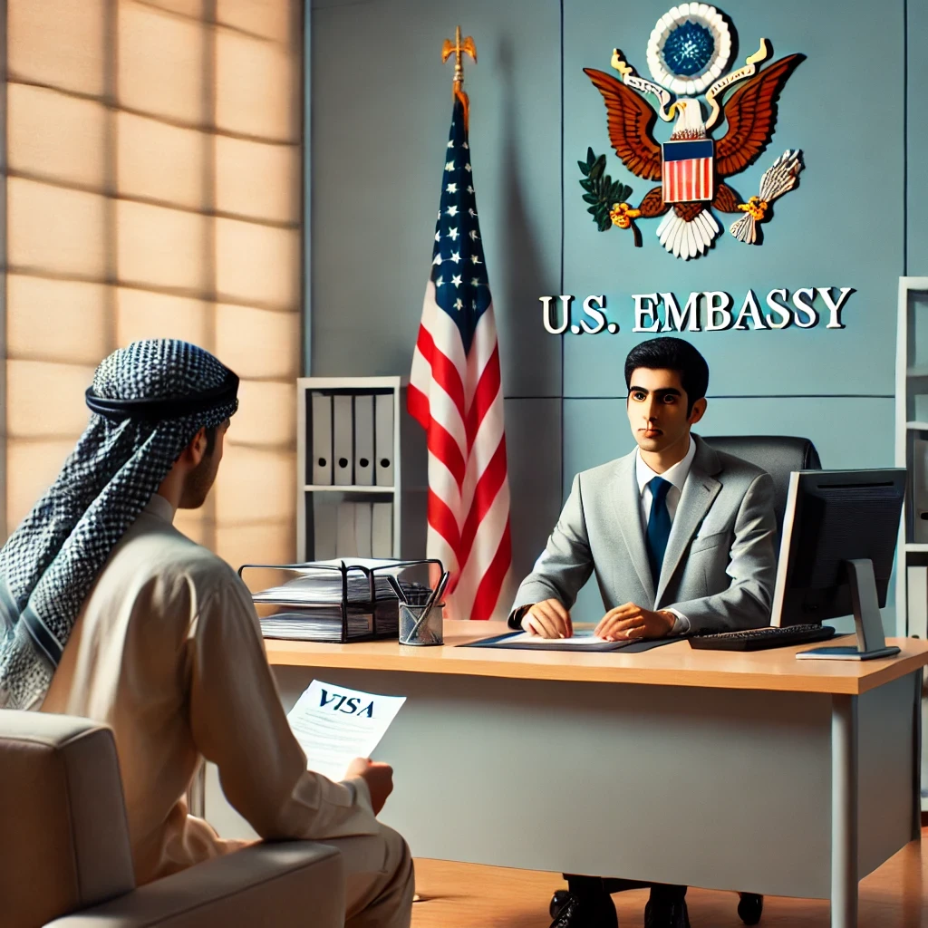 A person filling out Form I-765, the Application for Employment Authorization, at a desk. The image highlights the form’s sections and instructions, emphasizing the meticulous nature of the application process.