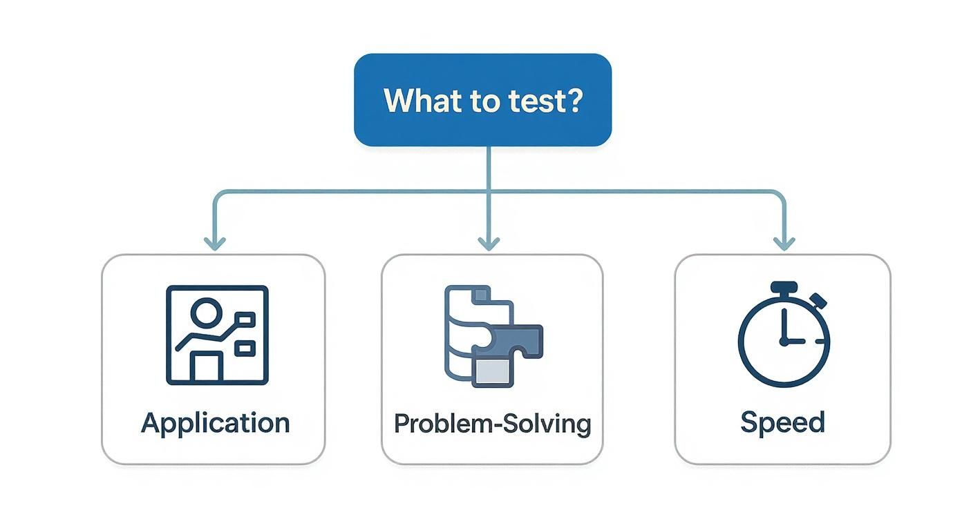 Infographic about skill test means