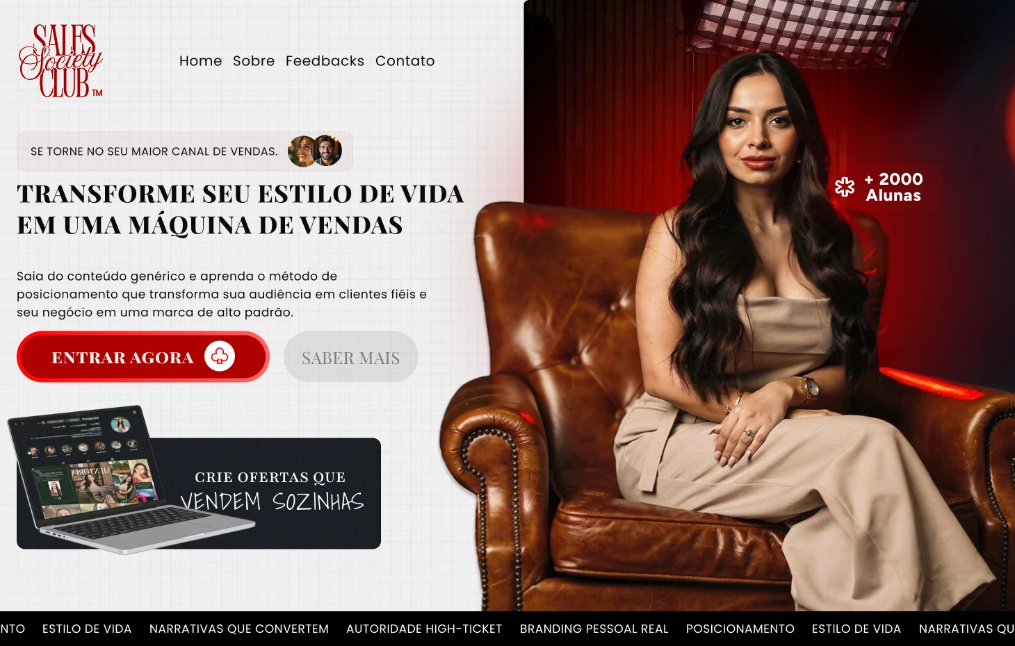 Demo de site da Sales Club