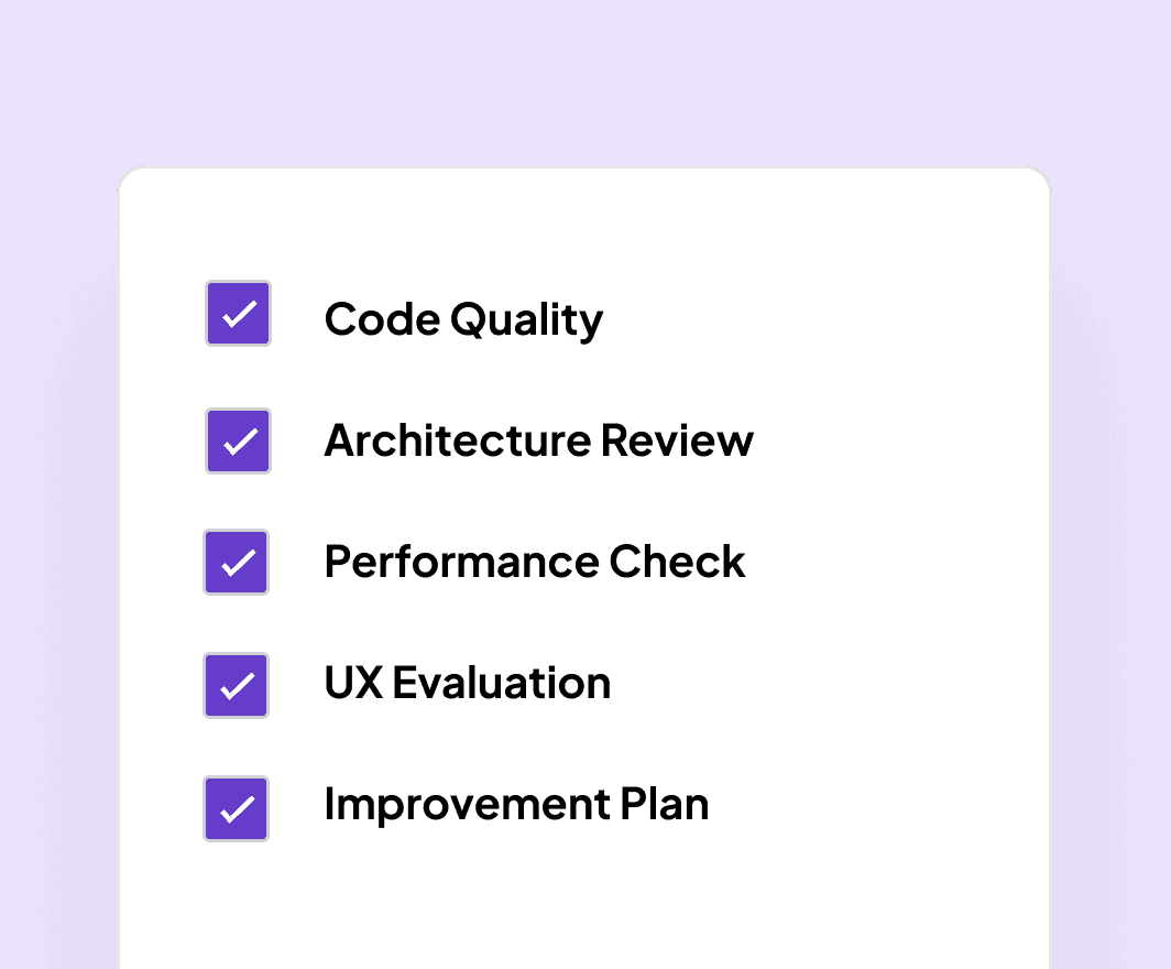 Sublime code & UX audit service checklist