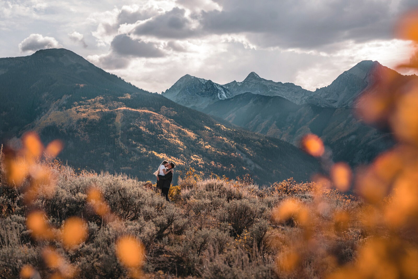 Lauren & Logan proposal in Aspen