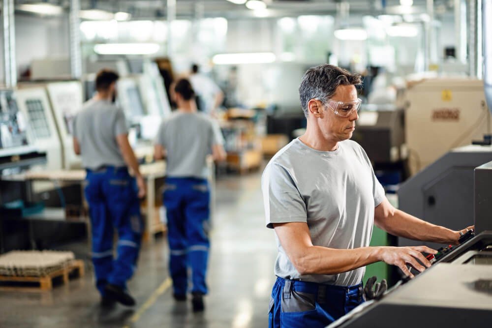 Picture showing a person using Project Management Software for Manufacturing