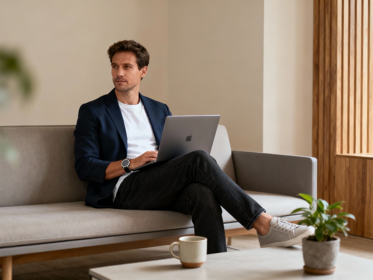 Rainbow over the New York City skyline seen through a rain-covered window, symbolizing queer identity, hope, and belonging in an urban environment.