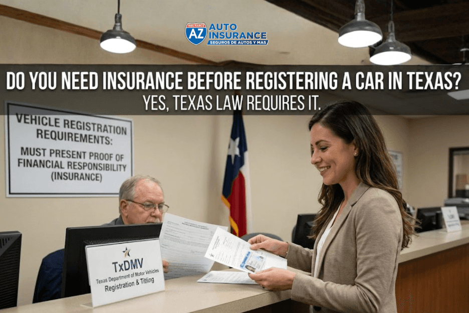 Do You Need Insurance Before Registering a Car in Texas?