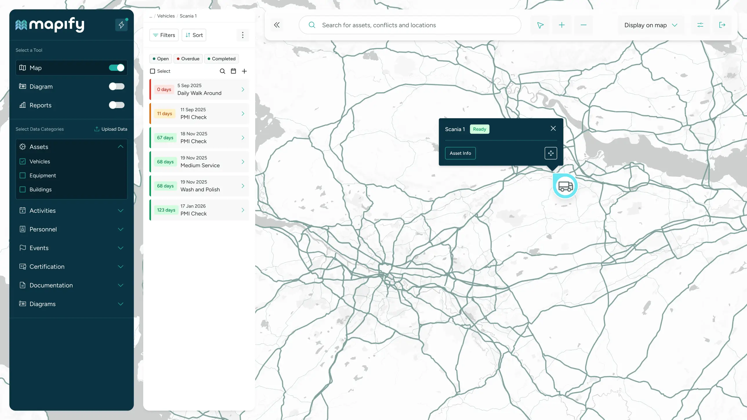 Mapify UI forecasting