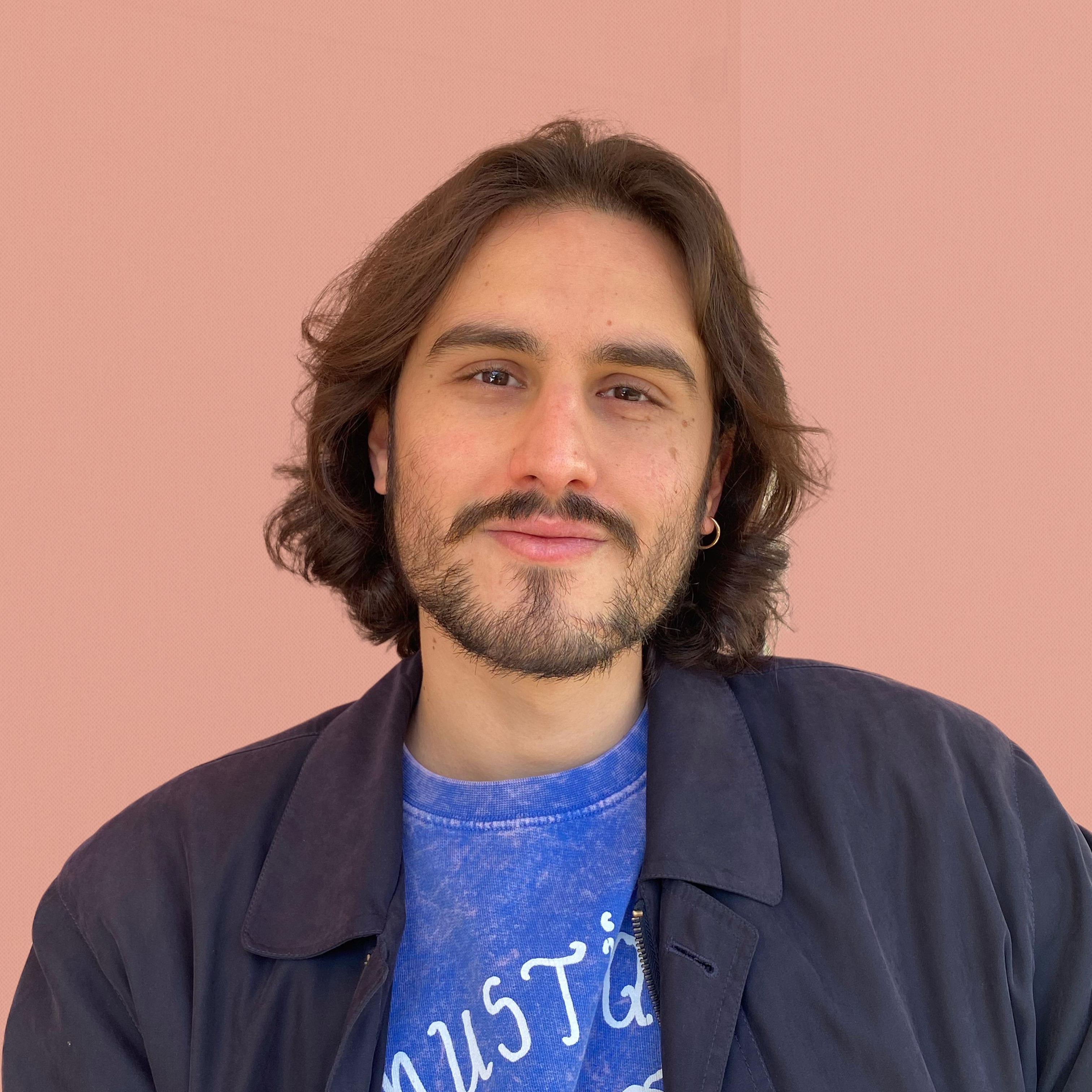 Photo of Igor's face in black and white