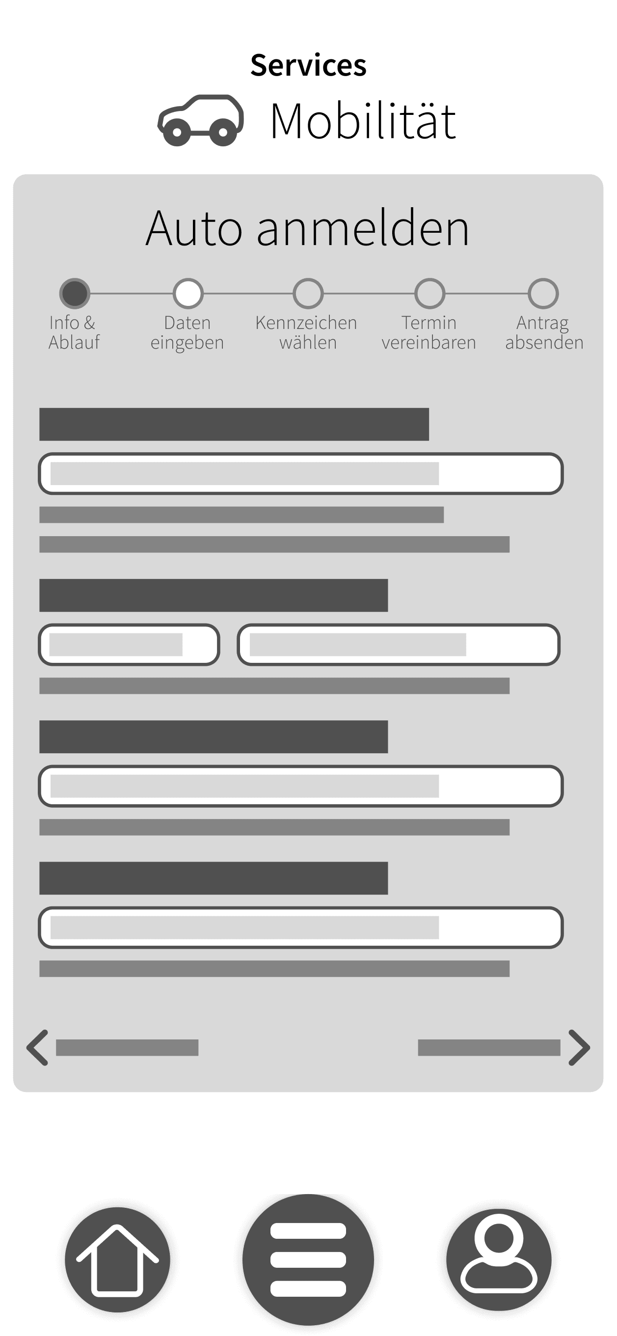 Wireframe APP