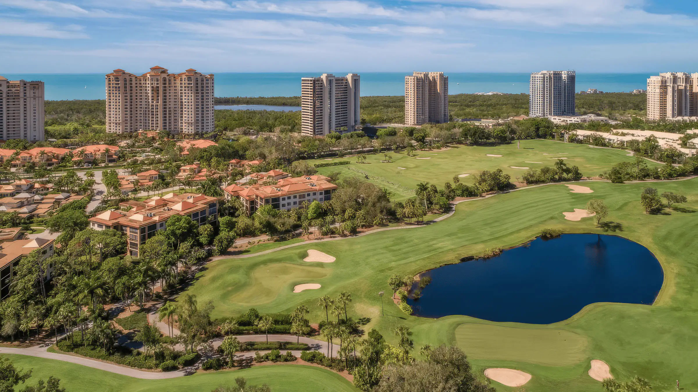 Back view of a stunning home in Park Plaza, Marco Island, featuring hurricane-resistant windows designed for coastal protection.