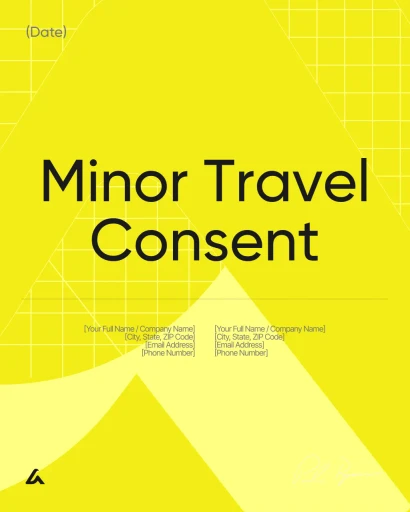 Minor Travel Consent