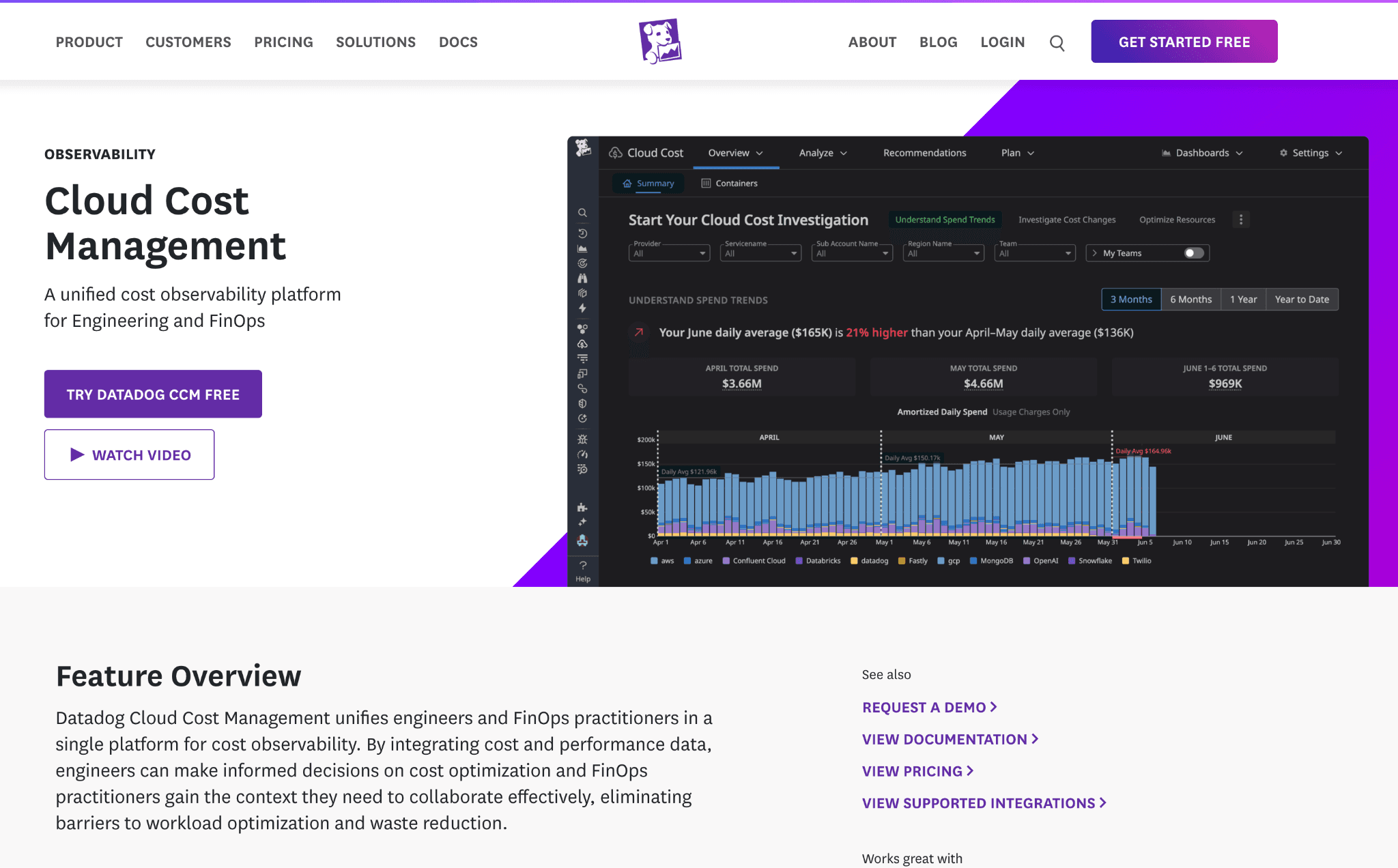 Datadog Cloud Cost Management