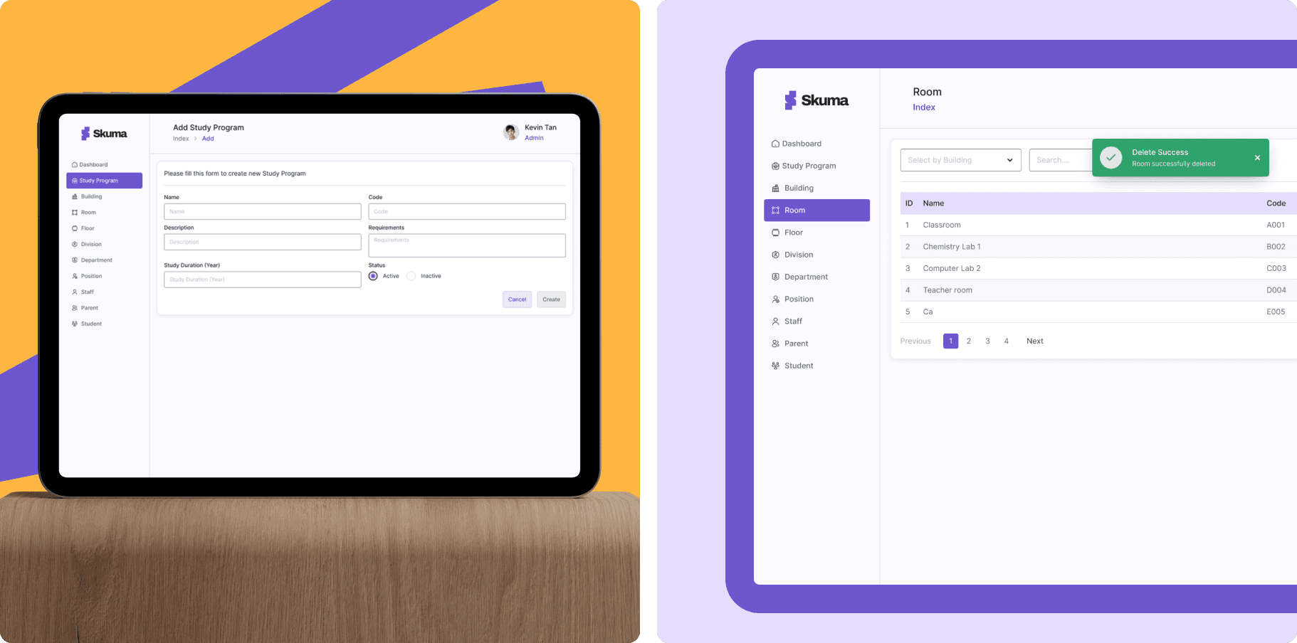 Skuma dashboard overview