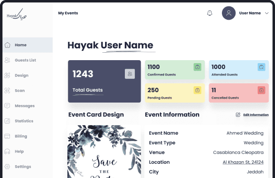 picture of hayak website ui design 