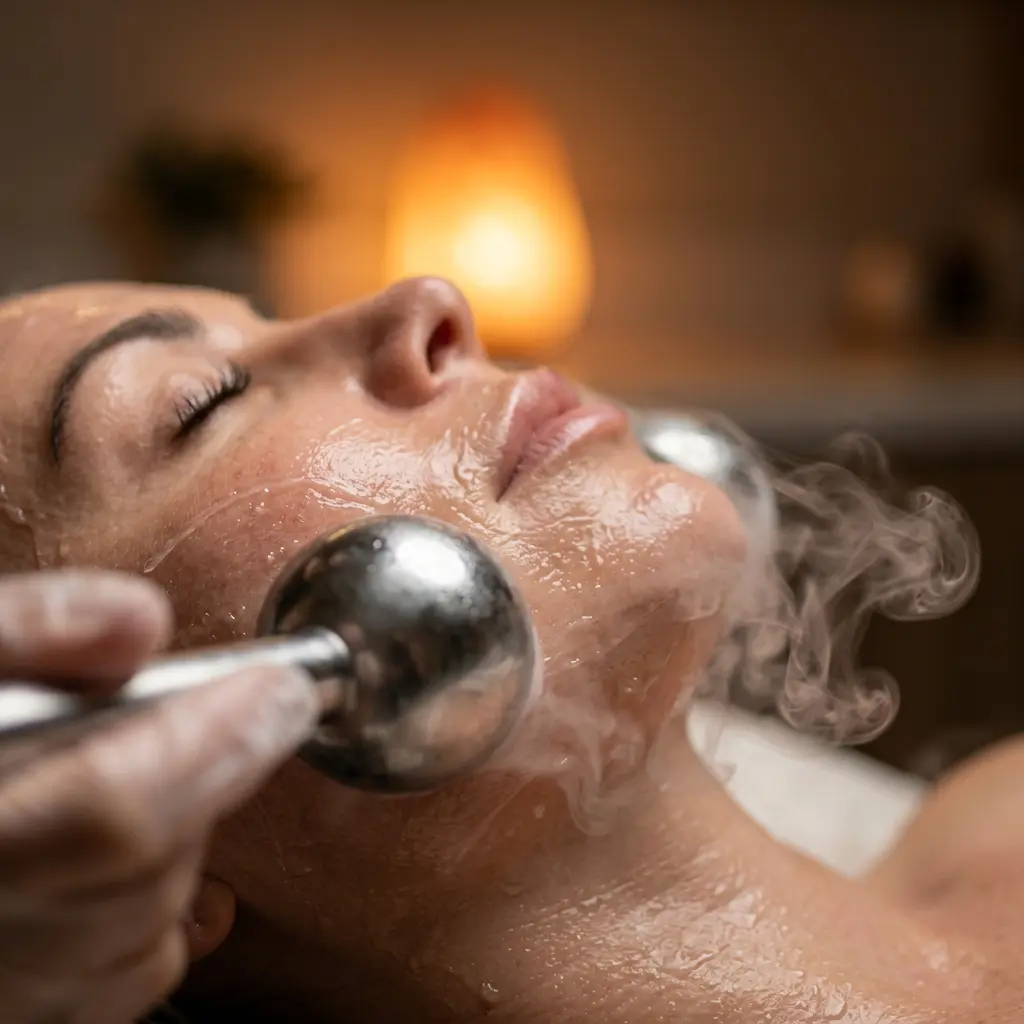 cold therpay facial massage in Vancouver 