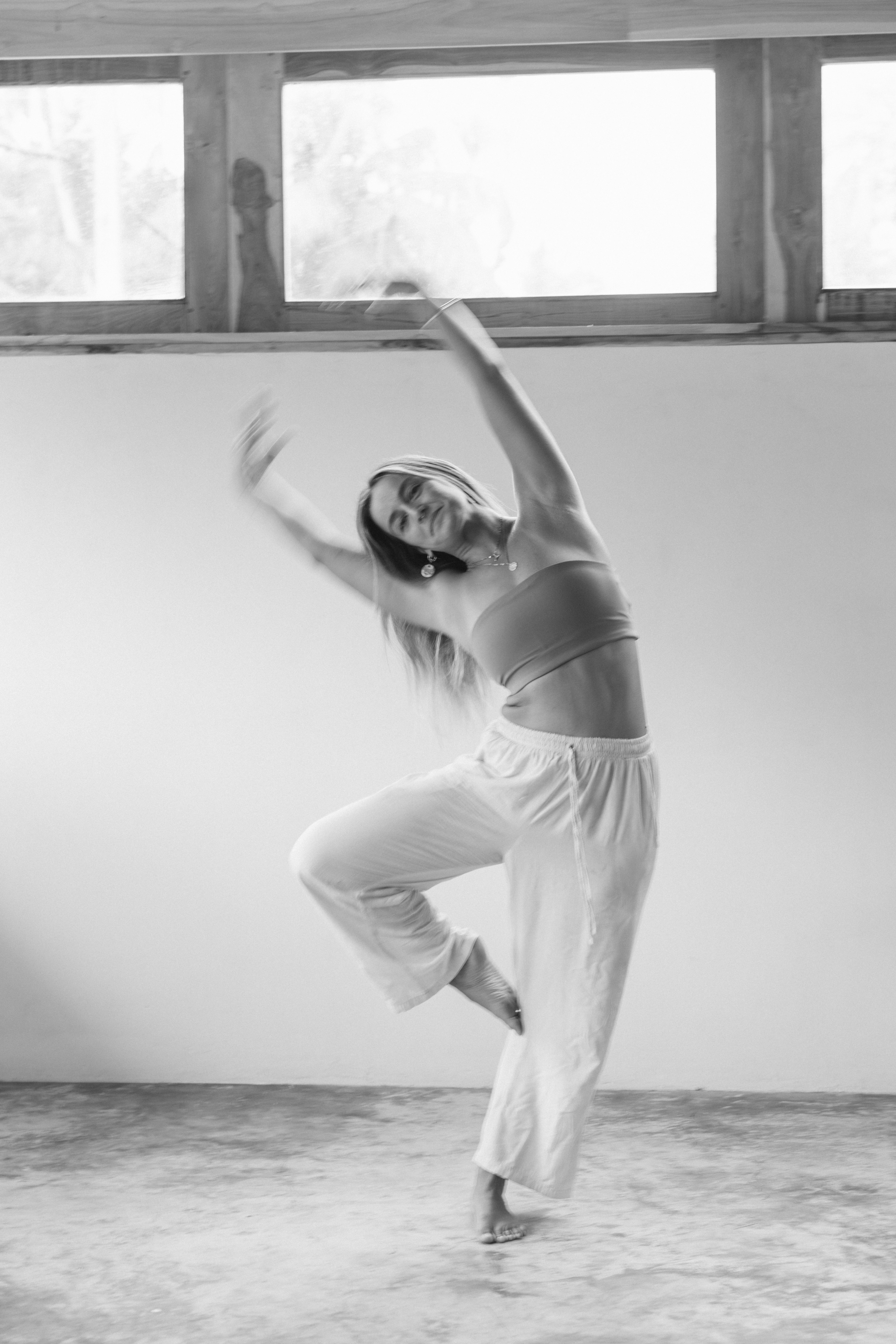 Close up of sandy girl body in bikini top