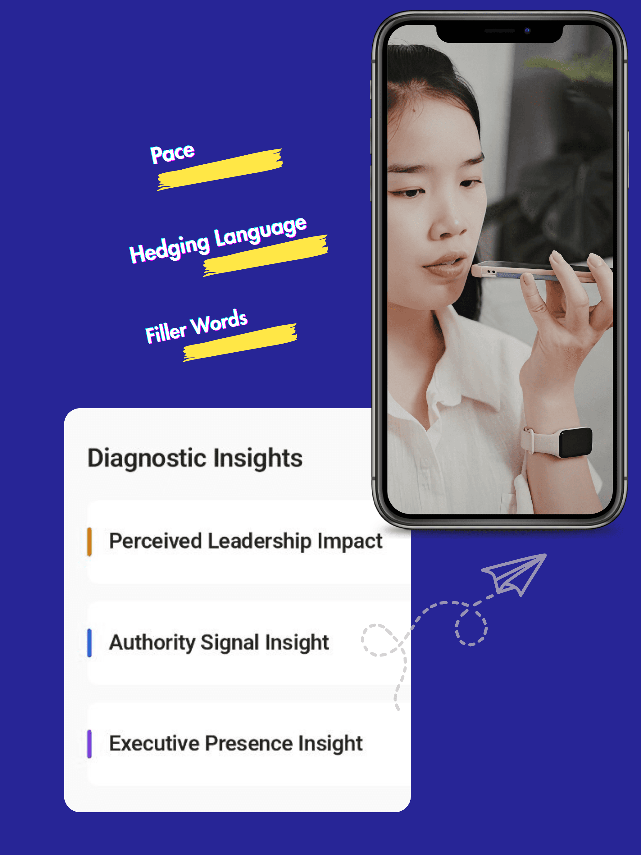 Coach explaining something to an athlete