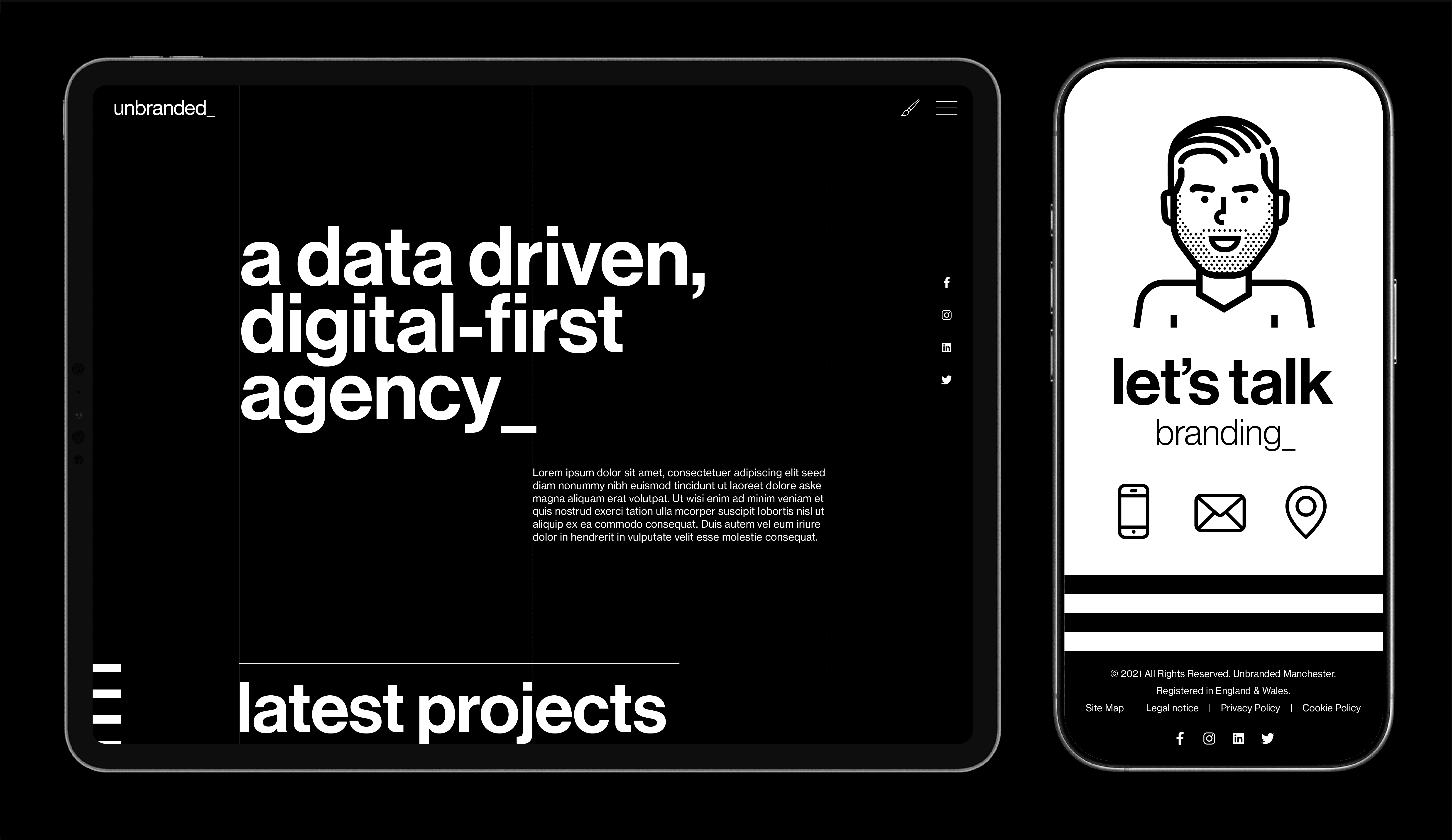 Unbranded branding and website