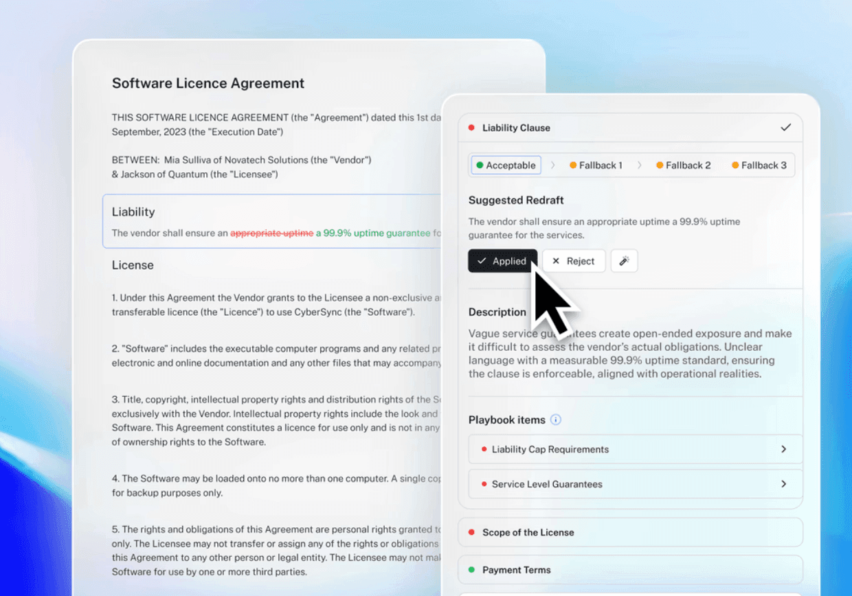 software reviewing contract