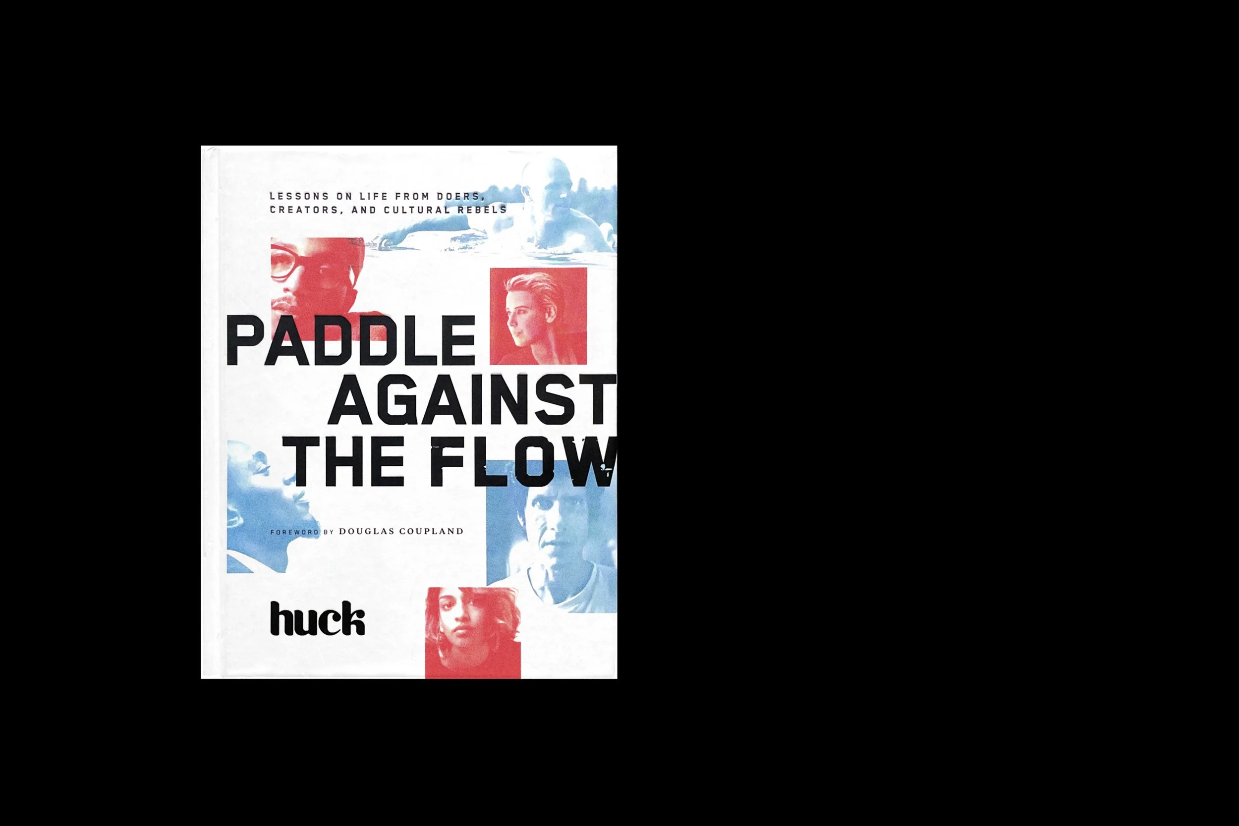 Cover design for for Huck' Paddle Against the Flow book.