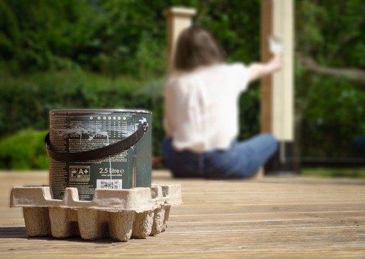 EGI moulded fibre packaging containing seedlings, beverage bottles, and eco-friendly tools, demonstrating custom-designed, recyclable, fibre-based packaging solutions for sustainable product protection.