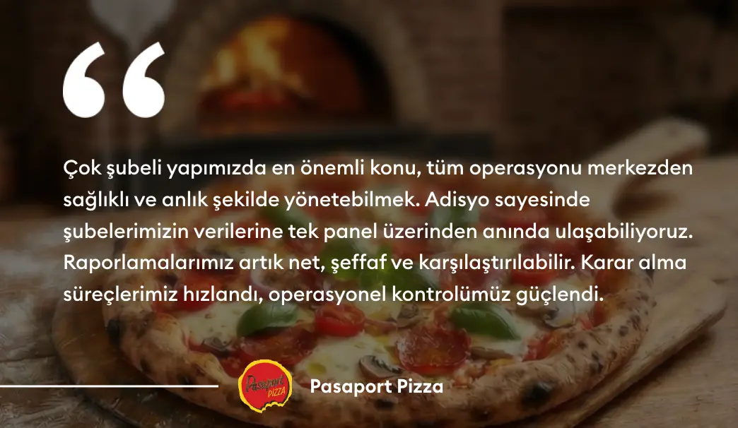 Pasaport Pizza müşteri yorumu