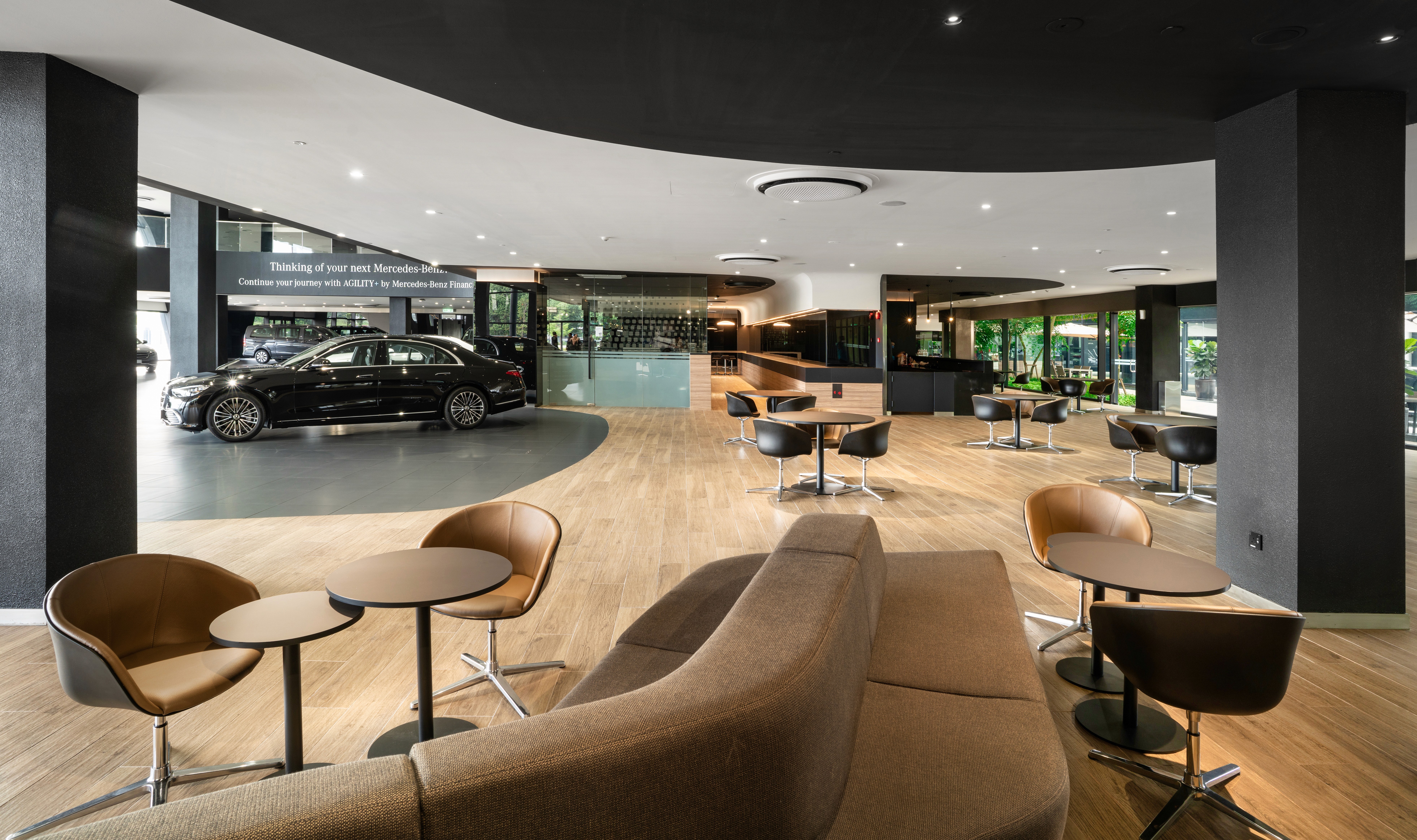 Interior view of Mercedes-Benz 3S Bukit Tinggi project by Asima Architects