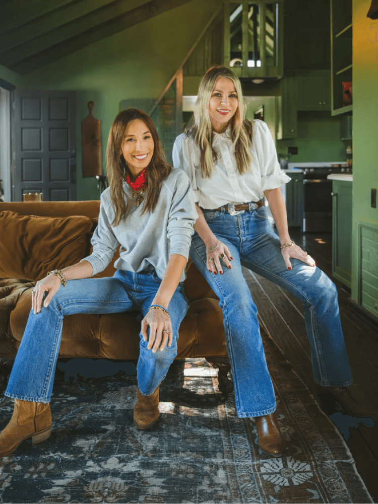 The GREAT. fashion campaign image featuring models wearing denim apparel