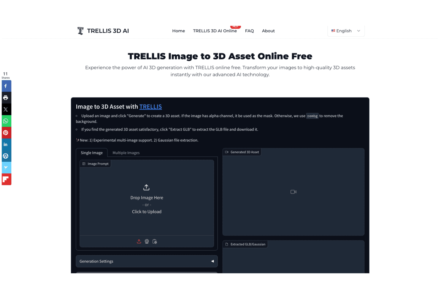 Trellis3d image to 3d converter