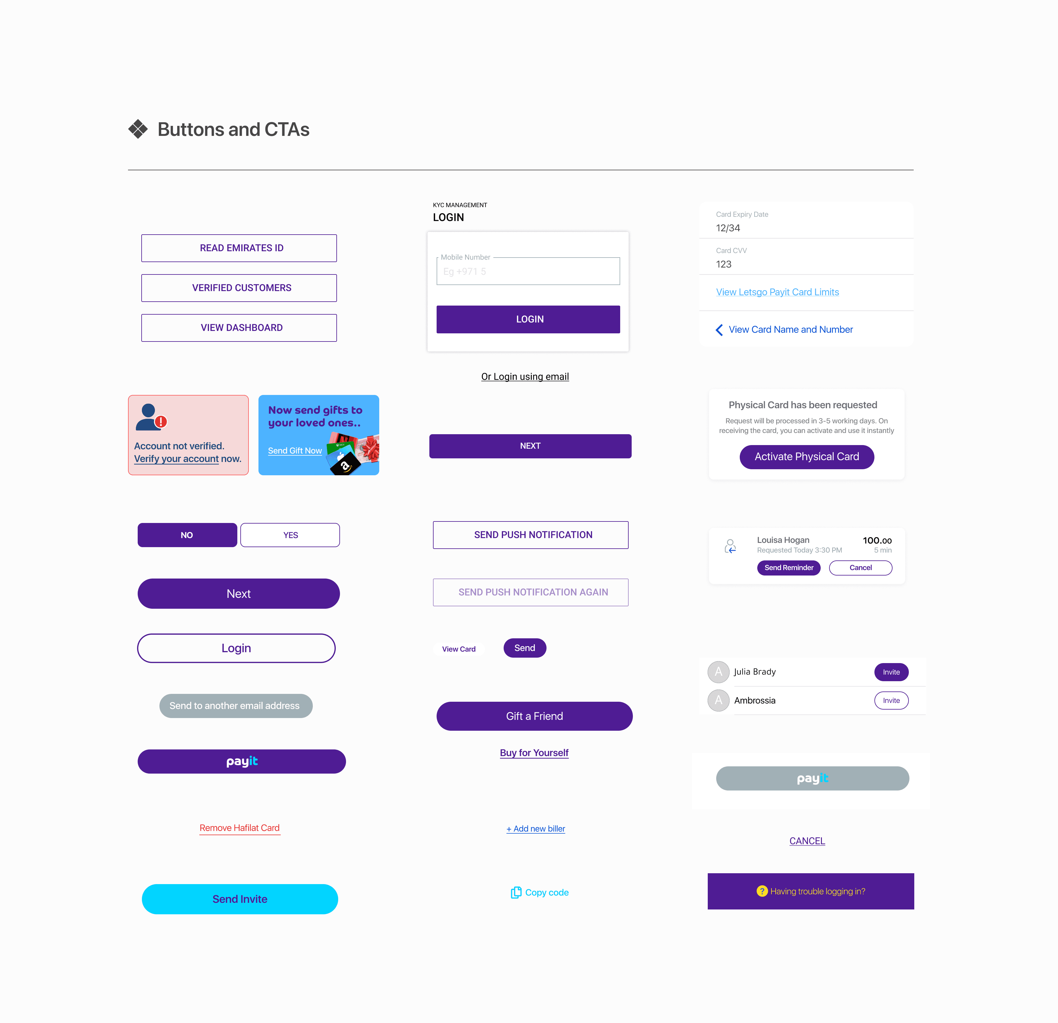 Buttons Components Auditing