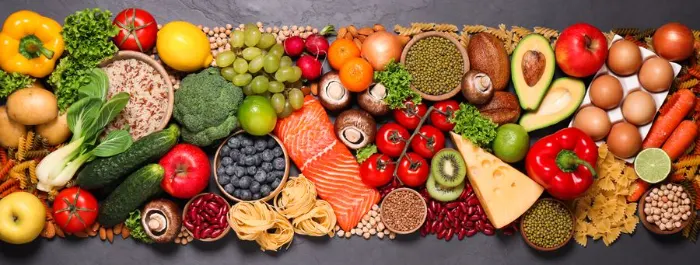 Fresh, colorful ingredients ready for a home-cooked meal