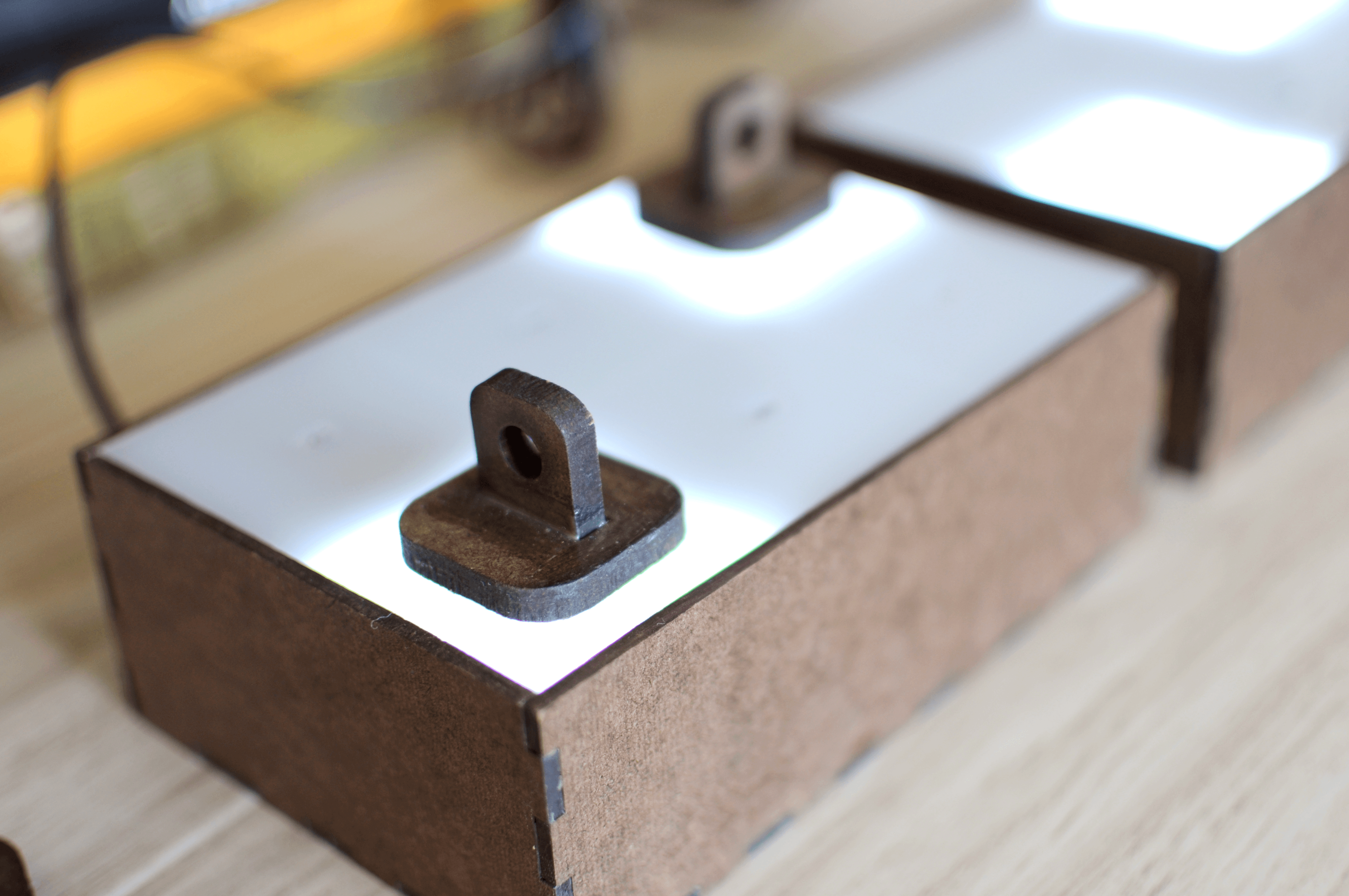 Gif showing the interaction between the two boxes.