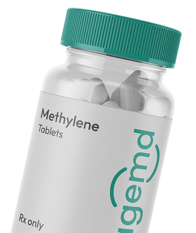 A methylene tablets container